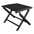 Bowery Hill Contemporary Aluminum Foldable Footrest in Black
