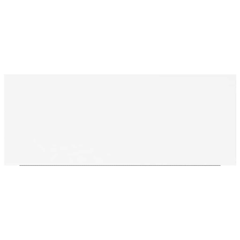 Bowery Hill MDF & Metal Medium Floating Wall Shelf in White Honeycomb