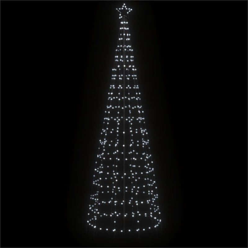 Bowery Hill Contemporary Extra Tall Led Christmas Tree in Cold White