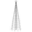 Bowery Hill Contemporary Extra Tall Led Christmas Tree in Cold White