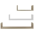 Bowery Hill Large Medium Small Engineered Wood Shelf - Set of 3