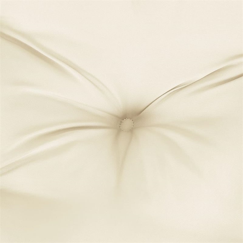 Bowery Hill Contemporary Garden Bench Cushion in Cream White