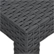Bowery Hill Polypropylene Medium Lightweight Garden Table in Anthracite