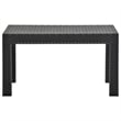 Bowery Hill Polypropylene Medium Lightweight Garden Table in Anthracite