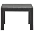 Bowery Hill Polypropylene Medium Lightweight Garden Table in Anthracite