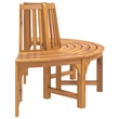 Bowery Hill Solid Eucalyptus Wood Tree Bench in Reddish Brown with an Oil Finish
