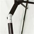 Bowery Hill Contemporary Polyester Steel Garden Parasol in Sandy White