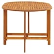 Bowery Hill Solid Acacia Wood Medium Dining Table in Natural Wood