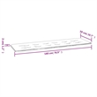 Bowery Hill Contemporary Garden Bench Cushion in Gray Fabric