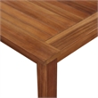 Bowery Hill Solid Acacia Wood Large Durable Dining Table in Natural Brown