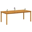 Bowery Hill Solid Acacia Wood Large Durable Dining Table in Natural Brown