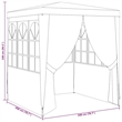 Bowery Hill Contemporary Plastic and Steel Party Tent in Blue