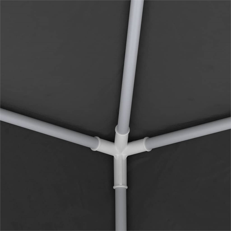 Bowery Hill Contemporary Steel 13.1 x 13.1 ft Party Tent in Anthracite