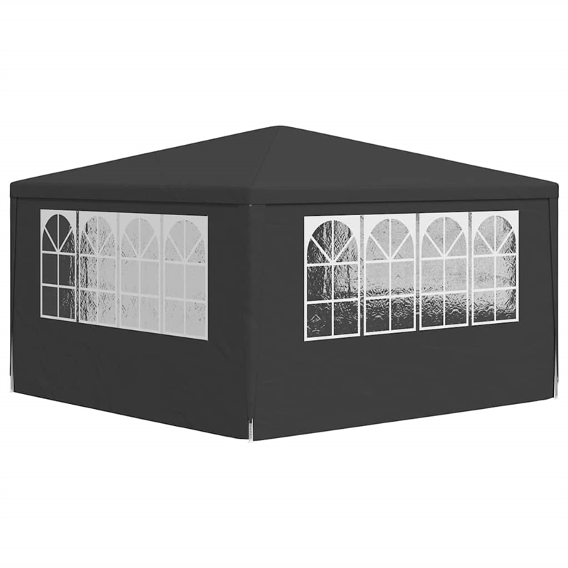Bowery Hill Contemporary Steel 13.1 x 13.1 ft Party Tent in Anthracite