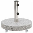 Bowery Hill Medium Stainless Steel Parasol Base in Gray Granite