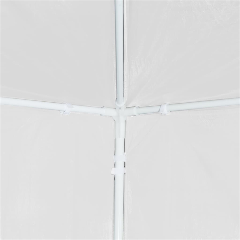Bowery Hill Contemporary Polyethylene Steel Medium Party Tent in White