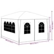 Bowery Hill Contemporary Polyethylene Steel Medium Party Tent in White