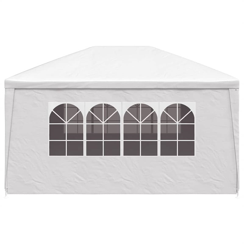 Bowery Hill Contemporary Polyethylene Steel Medium Party Tent in White