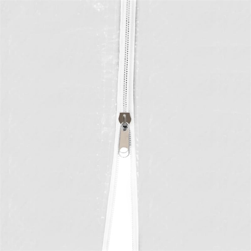 Bowery Hill Contemporary Polyethylene Steel Medium Party Tent in White