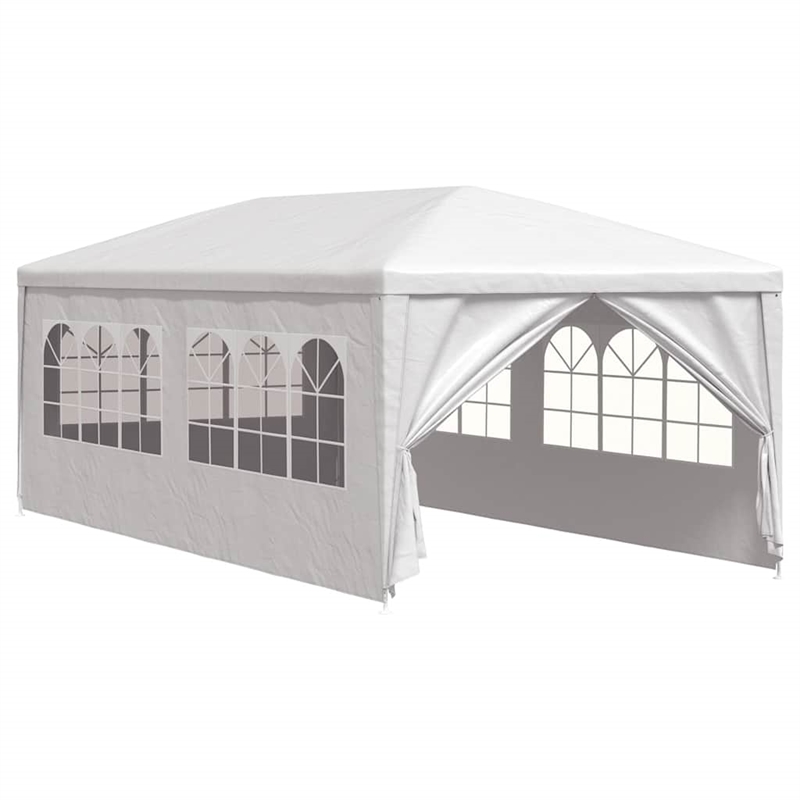 Bowery Hill 9.8 x 19.7 ft Polyethylene Durabl Party Tent in White