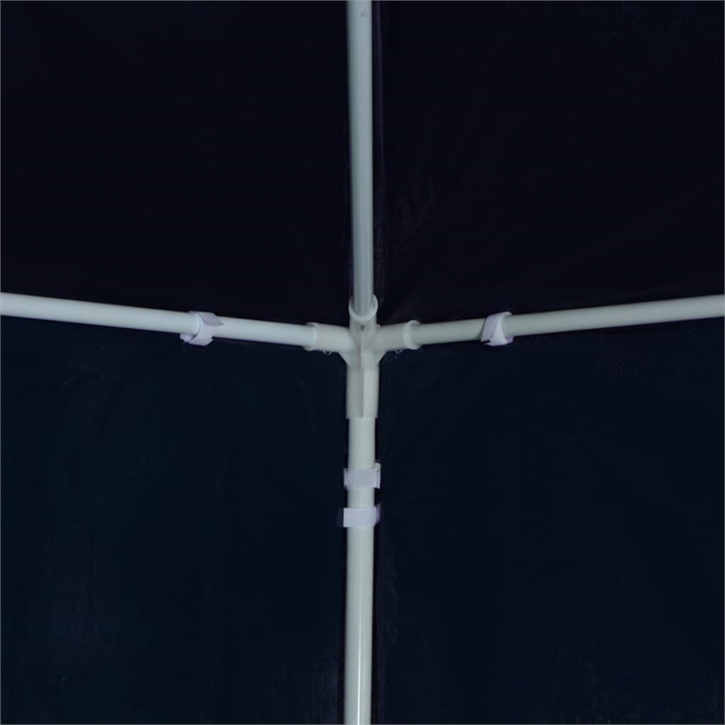 Bowery Hill Contemporary Fabric 10'x20' Party Tent in Blue Finish