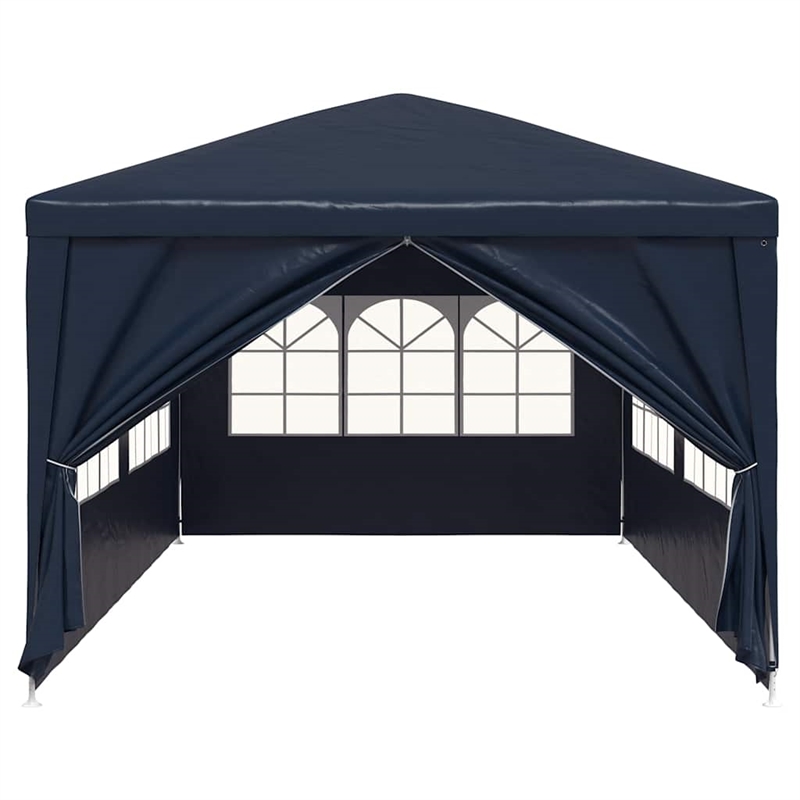 Bowery Hill Contemporary Fabric 10'x20' Party Tent in Blue Finish
