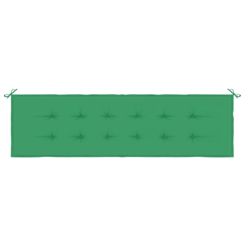 Bowery Hill Contemporary Large Garden Bench Cushion in Green