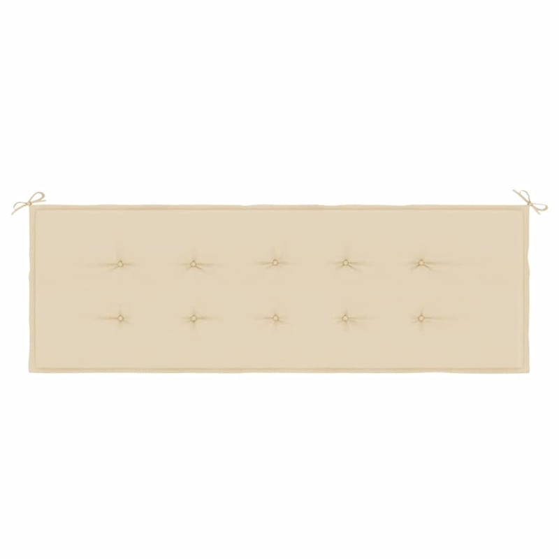 Bowery Hill Contemporary Large Garden Bench Cushion in Beige