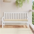 Bowery Hill Contemporary Large Garden Bench Cushion in Beige