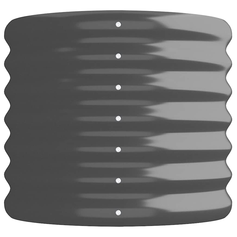 Bowery Hill Powder-coated steel Medium Durable Garden Raised Bed in Anthracite