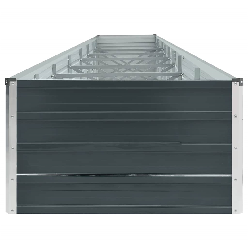 Bowery Hill Galvanized Steel Large Raised Bed Raised Bed in Anthracite