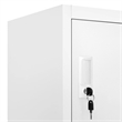 Bowery Hill Contemporary Steel Locker Cabinet in Gray Finish