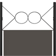 Bowery Hill Contemporary Fabric 6-Panel Room Divider in Anthracite