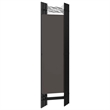 Bowery Hill Contemporary Fabric 6-Panel Room Divider in Anthracite