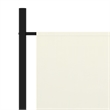 Bowery Hill Contemporary 3-Panel Room Divider in White Fabric