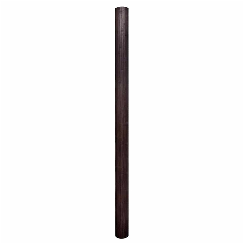 Bowery Hill Contemporary Room Divider Bamboo in Dark Brown Finish
