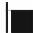 Bowery Hill Contemporary 3-Panel Room Divider in Black Fabric