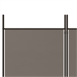 Bowery Hill Contemporary 5-Panel Room Divider in Anthracite Fabric