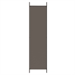 Bowery Hill Contemporary 5-Panel Room Divider in Anthracite Fabric