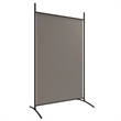 Bowery Hill Contemporary 2-Panel Room Divider in Anthracite Fabric