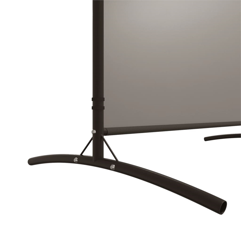 Bowery Hill Contemporary 2-Panel Room Divider in Anthracite Fabric