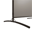 Bowery Hill Contemporary 2-Panel Room Divider in Anthracite Fabric