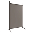 Bowery Hill Contemporary 4-Panel Room Divider in Anthracite Fabric