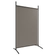 Bowery Hill Contemporary 6-Panel Room Divider in Anthracite Fabric