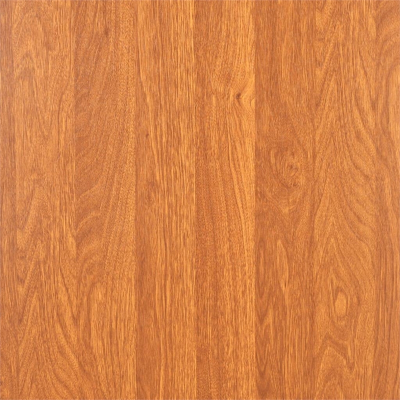 Bowery Hill MDF top and Steel Frame Sturdy Dining Table in Brown and Black