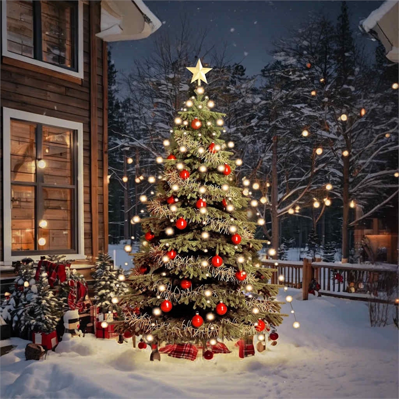 Bowery Hill PVC Standard Water Resistant Tree Light in Green