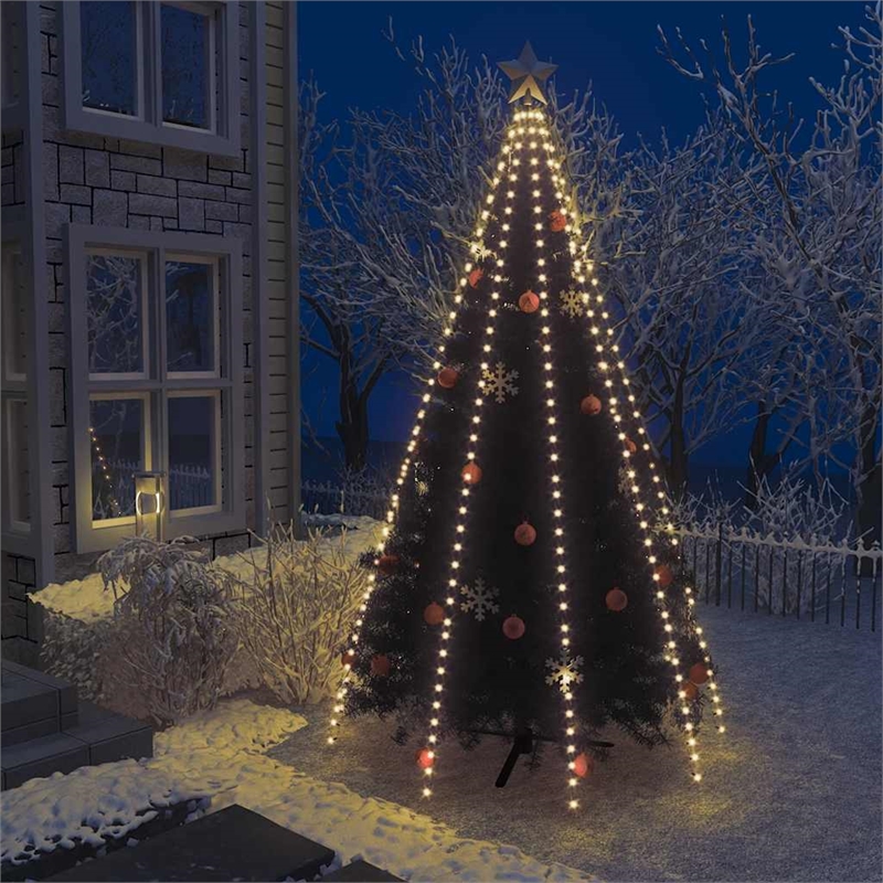 Bowery Hill PVC Large Waterproof Light Tree Light in Dark Green