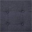 Bowery Hill Steel 2-Seater Sofa in Dark Gray Polyester Fabric