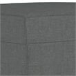 Bowery Hill Contemporary Metal Sofa Set in Dark Grey Fabric Polyester