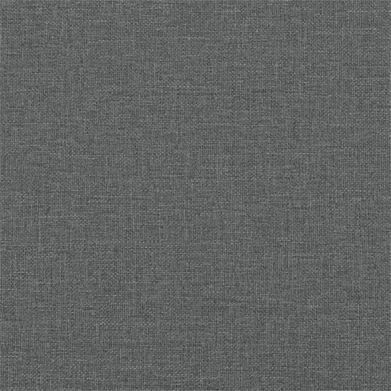 Bowery Hill Contemporary Metal Sofa Set in Dark Grey Fabric Polyester